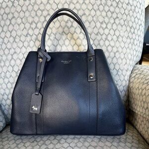 Radley London Navy Leather Satchel